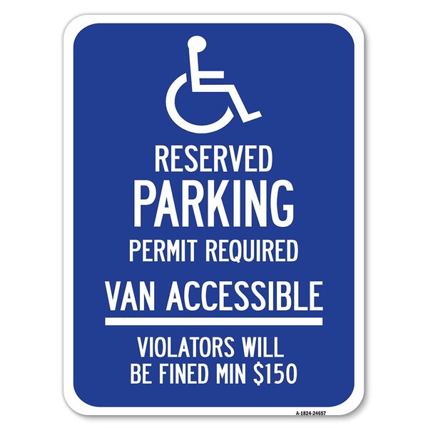 Connecticut Reserved Parking Permit Required Van Accessible Violators Will Be Fined M, A-1824-24657